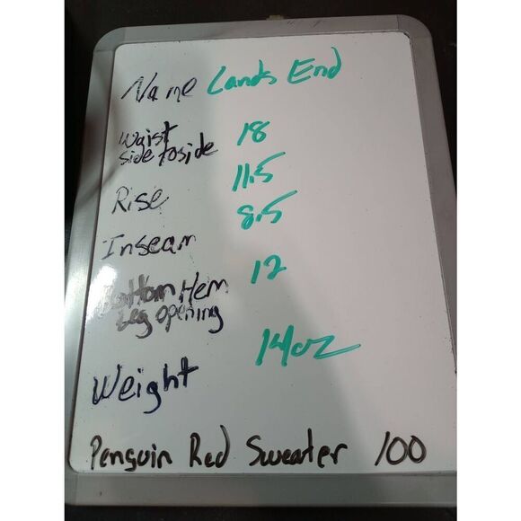 Land's End Shorts Men's 37 Traditional Fit Navy Chino Sail Boat - Picture 6 of 6